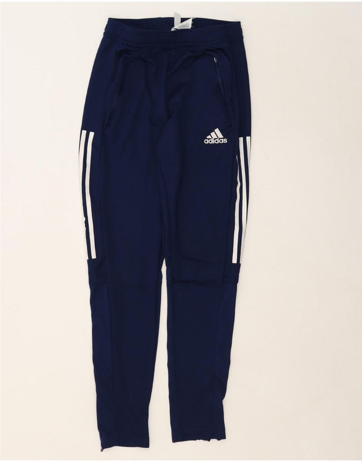 ADIDAS Mens Aeroready Tracksuit Trousers Small  Navy Blue Polyester