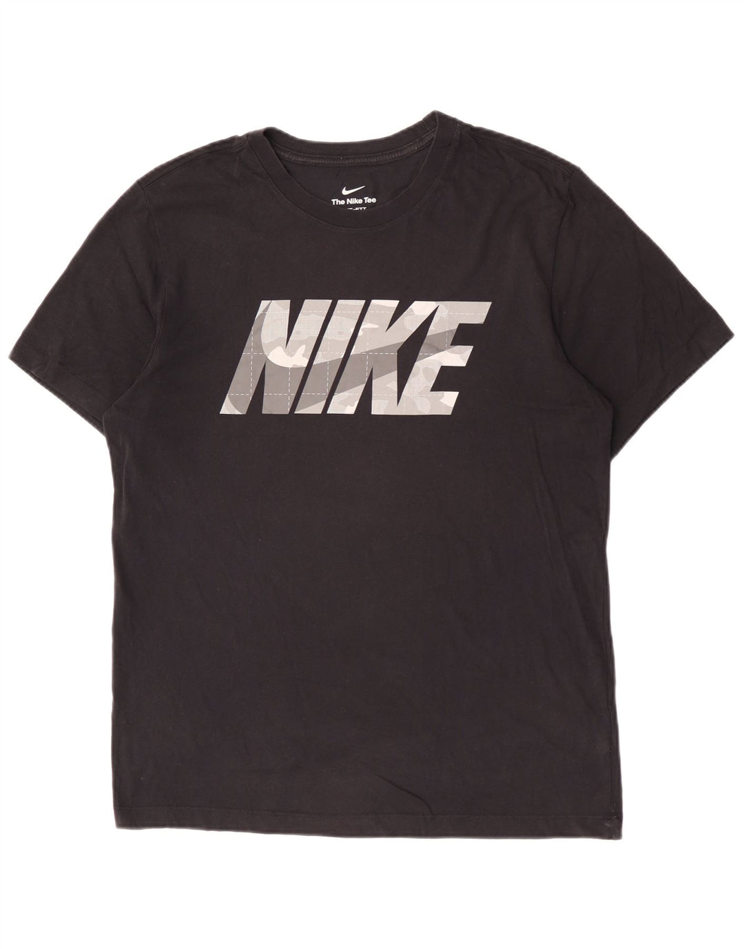 Мужская футболка с рисунком Nike Dri Fit, средний черный