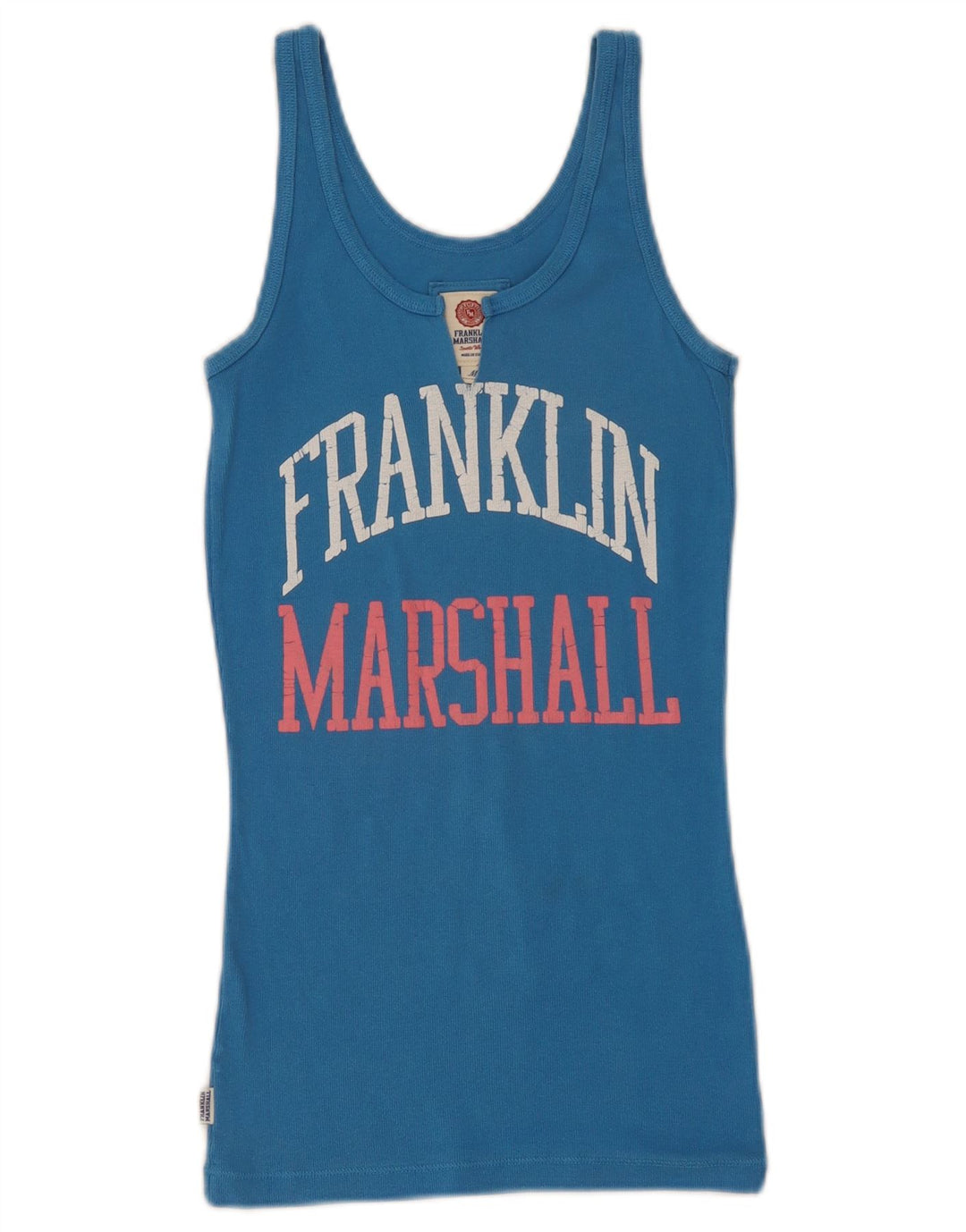 Женский жилет с рисунком Franklin & Marshall, Великобритания 12, средний синий хлопок