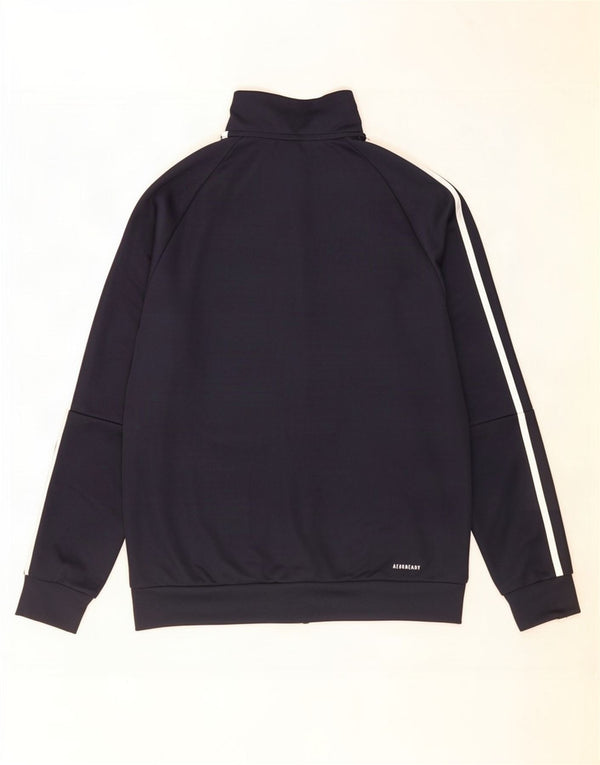Спортивный костюм Adidas Aeroready для мальчиков, верхняя куртка 13–14 лет, темно-синий полиэстер