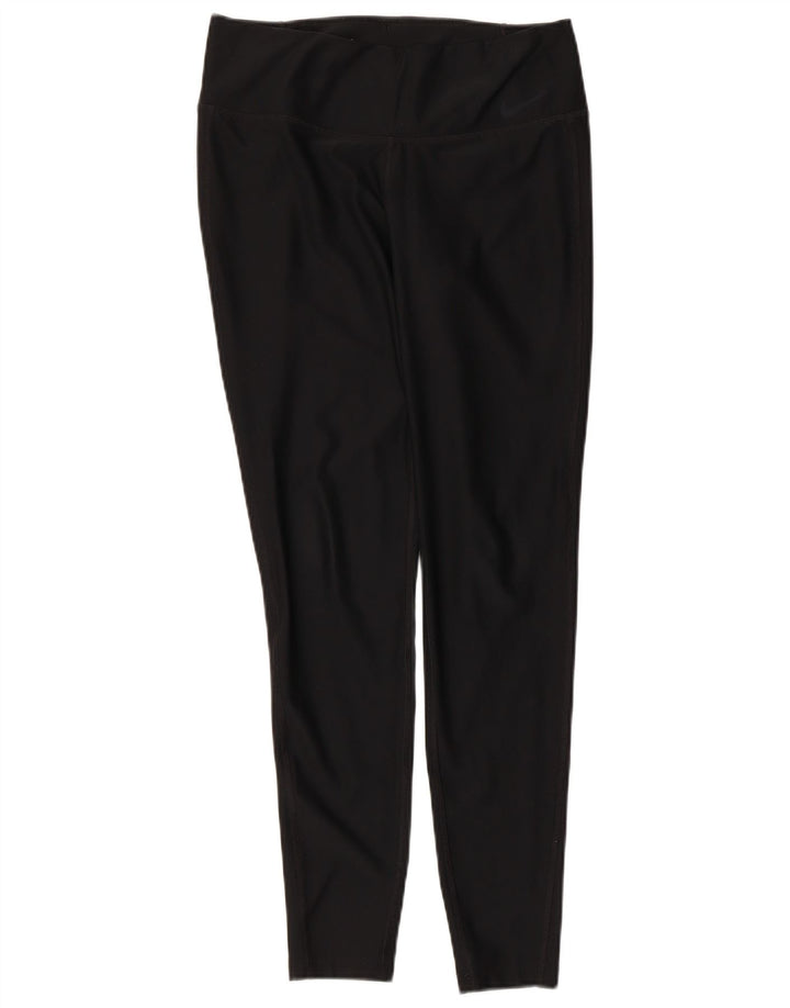 Женские леггинсы NIKE Dri Fit UK 14, средний черный полиэстер