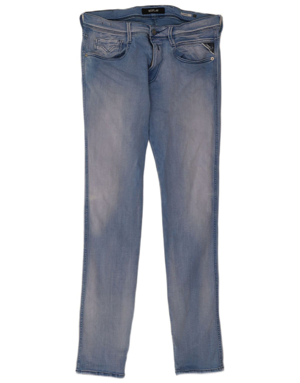 Мужские джинсы Replay Anbass Slim W33 L34, синие, хлопок