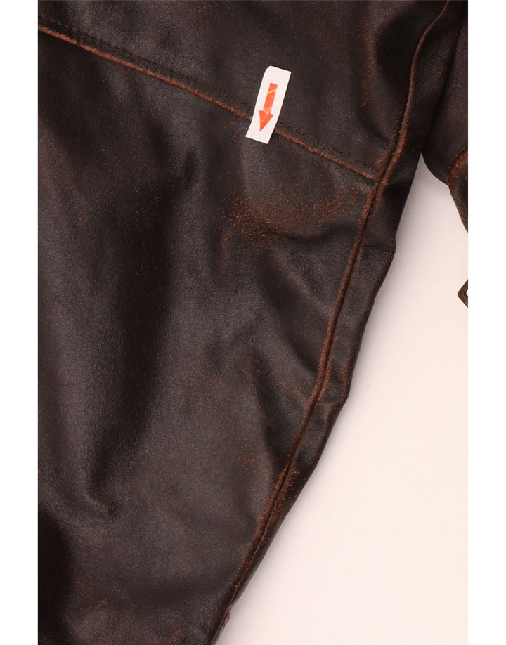 Мужская кожаная куртка Dallas UK 42 XL Коричневая кожаная