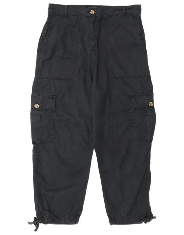 Женские укороченные брюки карго Marks & Spencer UK 12 Medium W30 L23 черные