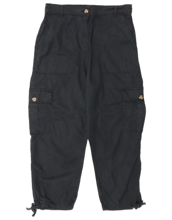 Женские укороченные брюки карго Marks & Spencer UK 12 Medium W30 L23 черные