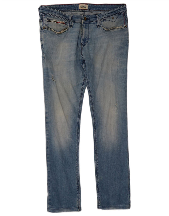 Женские узкие джинсы Tommy Hilfiger W33 L30 синие