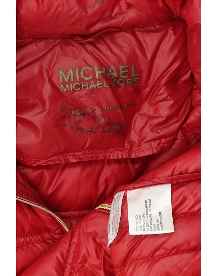 Женская утепленная куртка с капюшоном Marks & Spencer UK 18 XL, красный полиэстер
