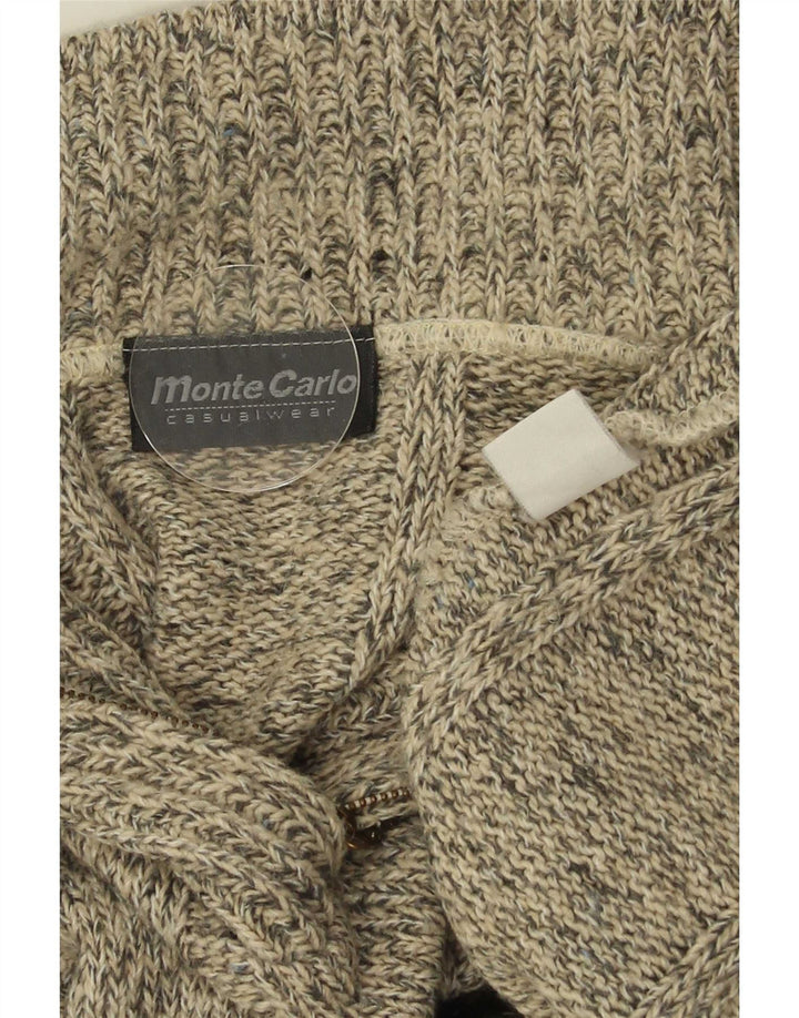 Мужской джемпер с воротником на молнии Monte Carlo IT 52 Large Grey Argyle/Diamond