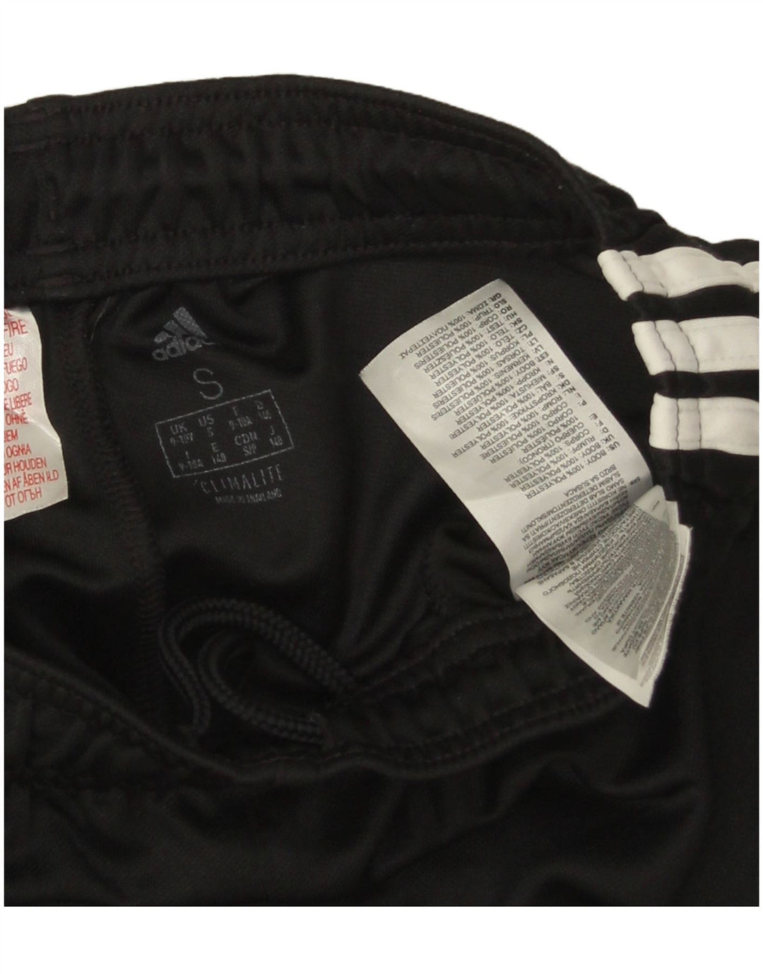 Спортивные брюки Adidas для мальчиков 9-10 лет, маленькие черные из полиэстера