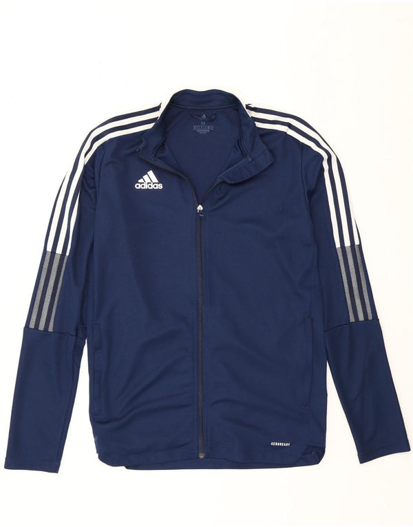 Мужской спортивный костюм Adidas Aeroready, верхняя куртка, средний темно-синий, полиэстер