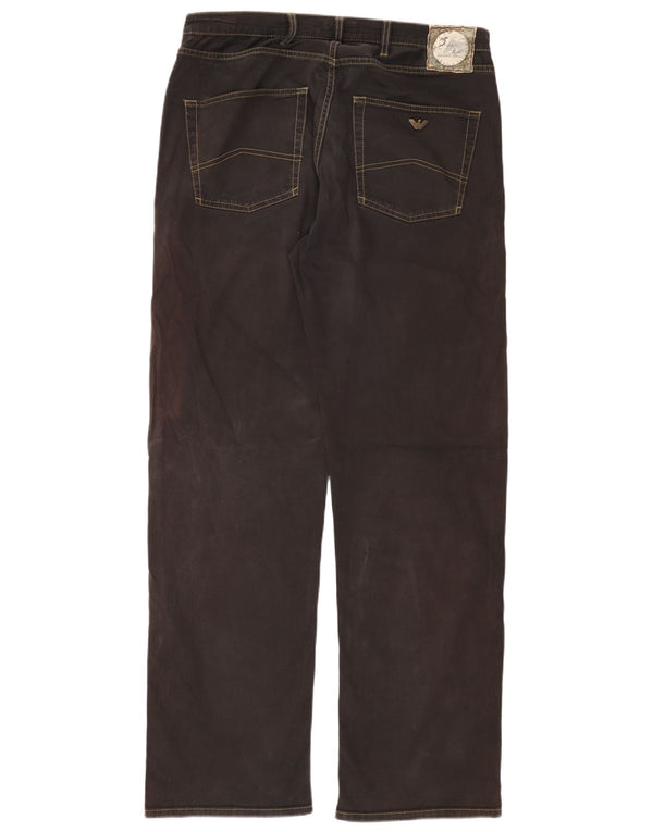 Мужские прямые джинсы ARMANI W36 L34 черные