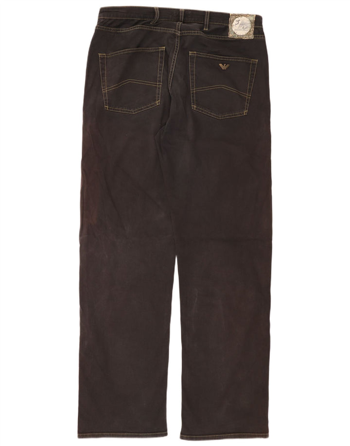 Мужские прямые джинсы ARMANI W36 L34 черные