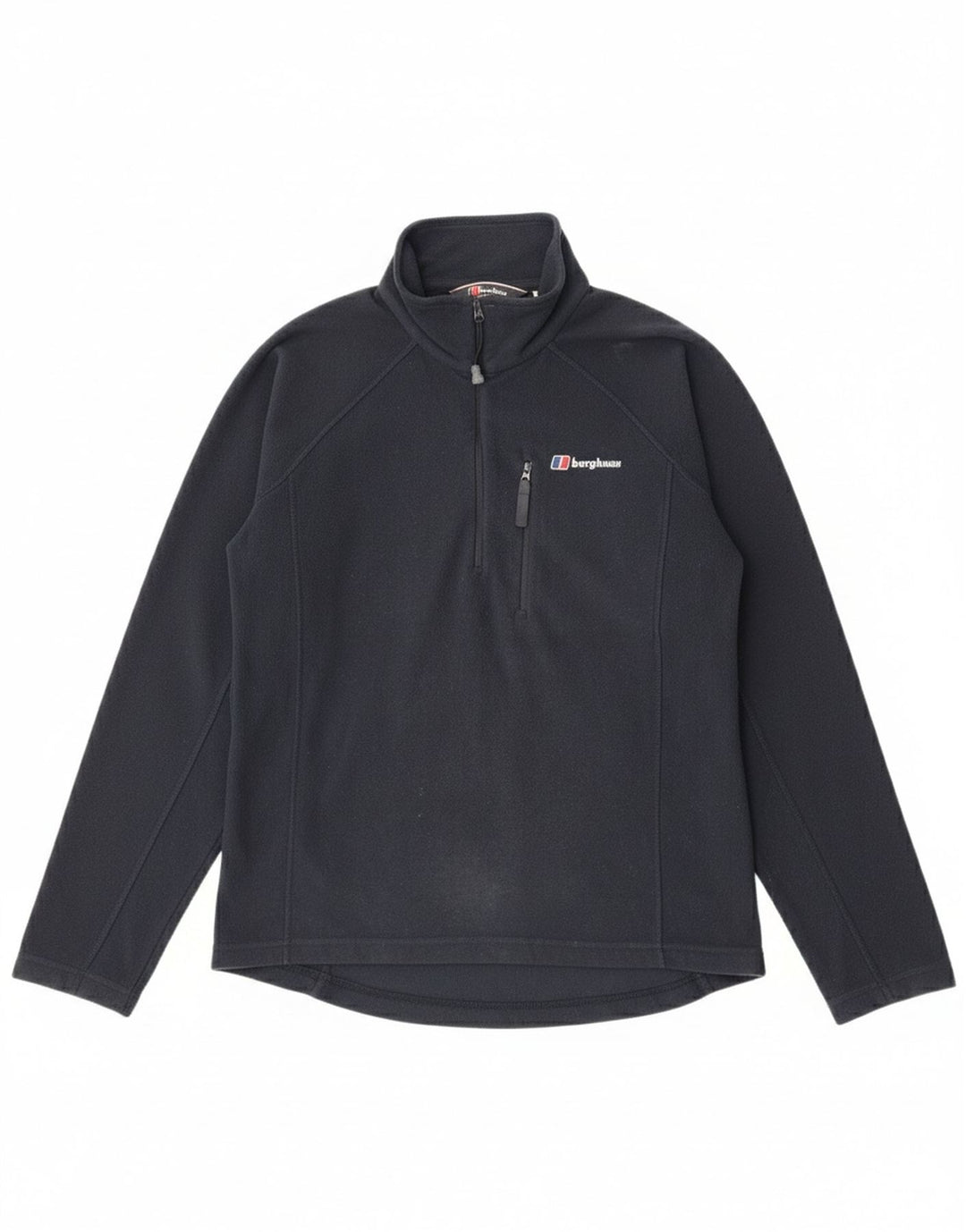 Berghaus Мужской флисовый джемпер с воротником на молнии, маленький темно-синий, полиэстер