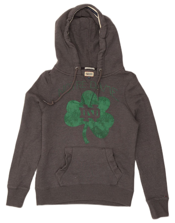 Женский джемпер с капюшоном Tommy Hilfiger UK 6 XS, серый хлопок