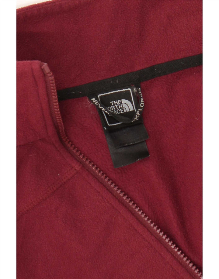 Женская флисовая куртка The North Face UK 10, маленький бордовый полиэстер