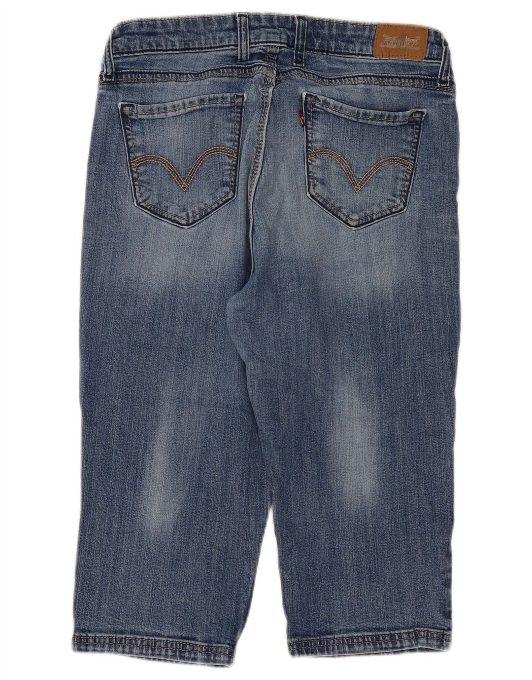 Женские джинсы-капри LEVI'S US 12, большие размеры W31 L18, синие, хлопок