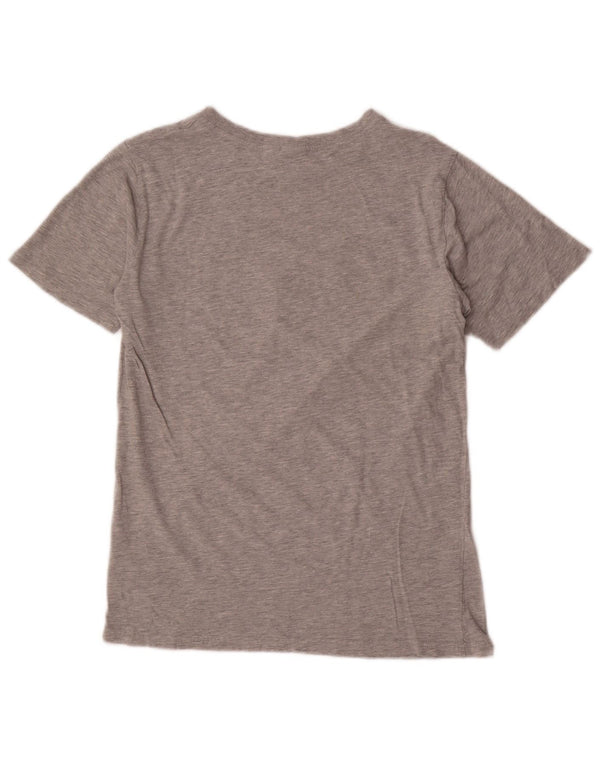 Футболка с рисунком Puma для мальчиков, топ 15–16 лет, XL, серая в крапинку