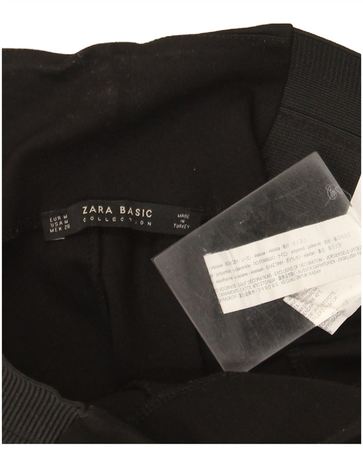 Женские леггинсы Zara UK 12, средний черный, вискоза