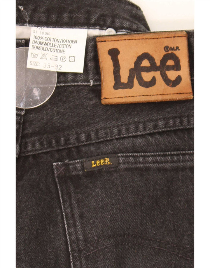 Мужские зауженные джинсы Lee W33 L32, черный хлопок