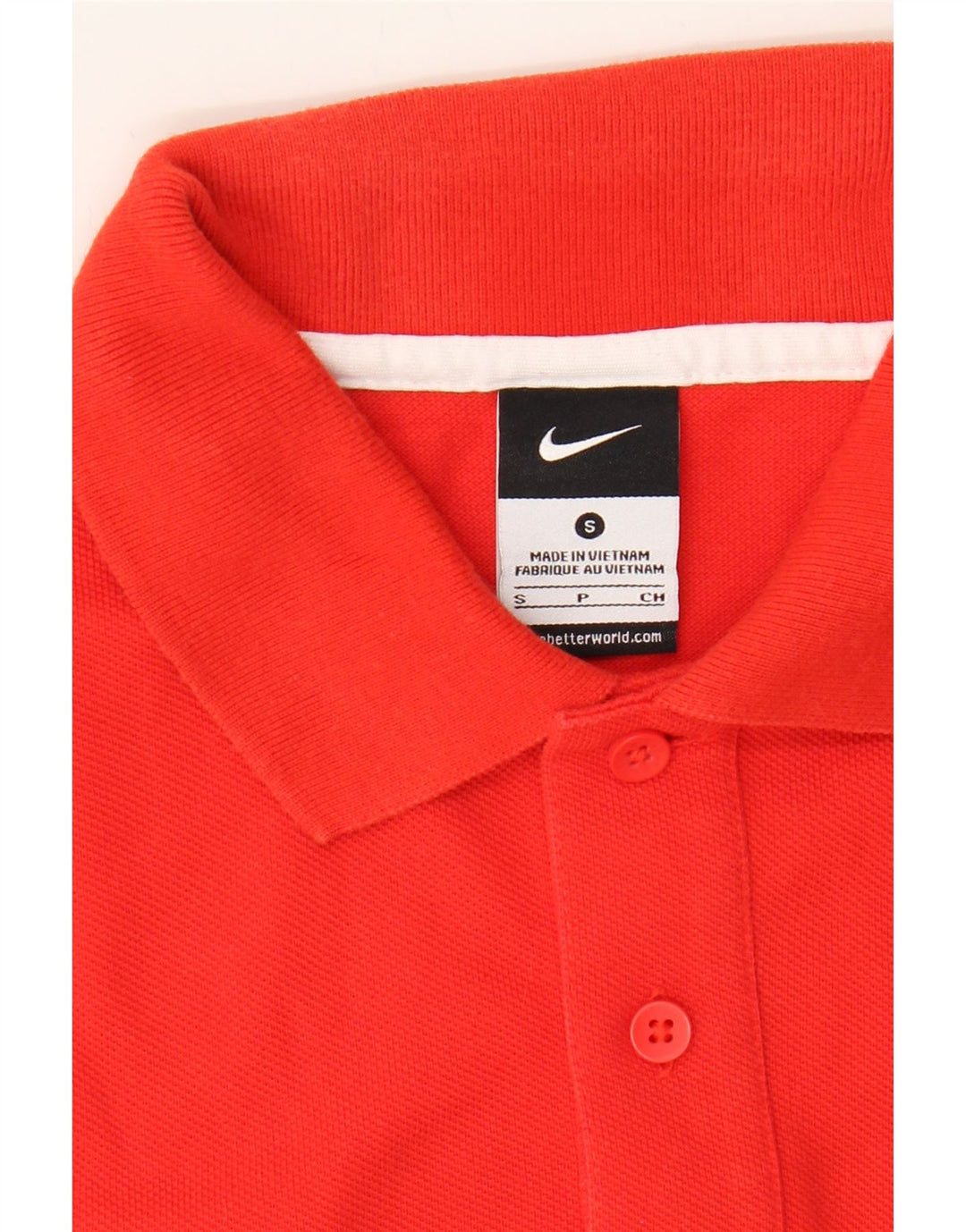 NIKE Mens Polo Shirt Small Red Cotton Vintage Nike and Second-Hand Nike from Messina Hembry 