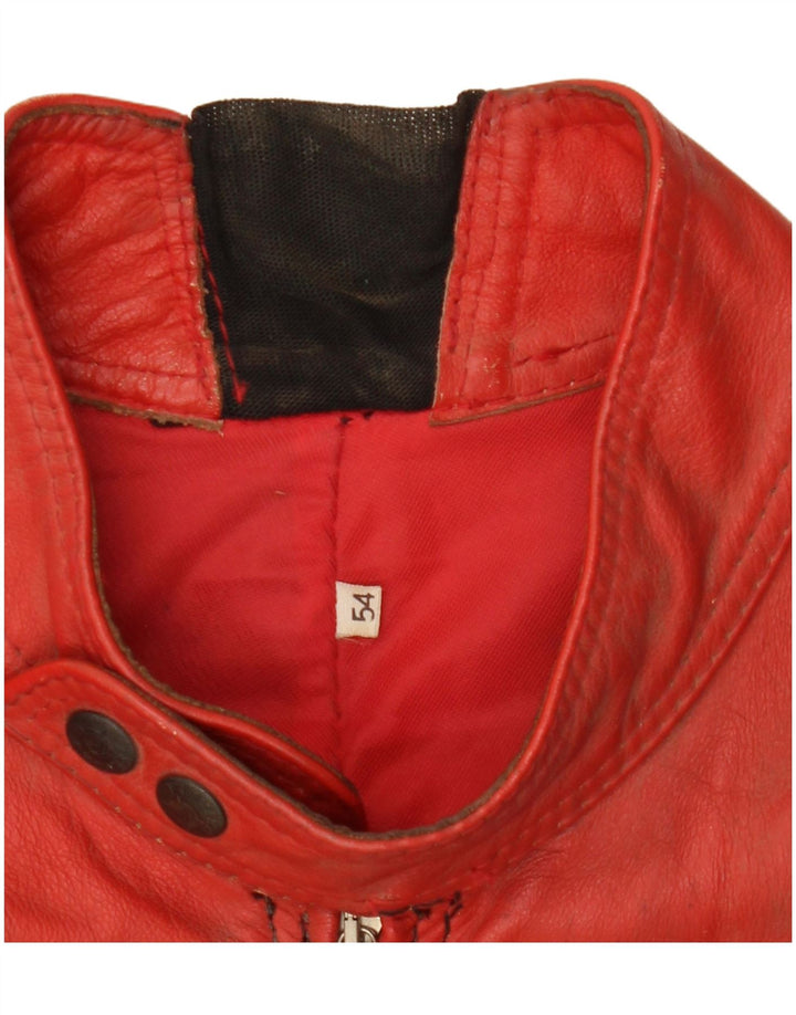 Мужская байкерская куртка DAINESE IT 54 2XL, разноцветная кожа с цветными блоками