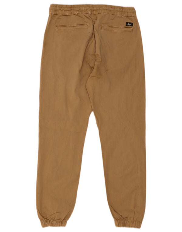 Мужские брюки-чиносы Zara для бега, средние W31 L28, бежевый хлопок