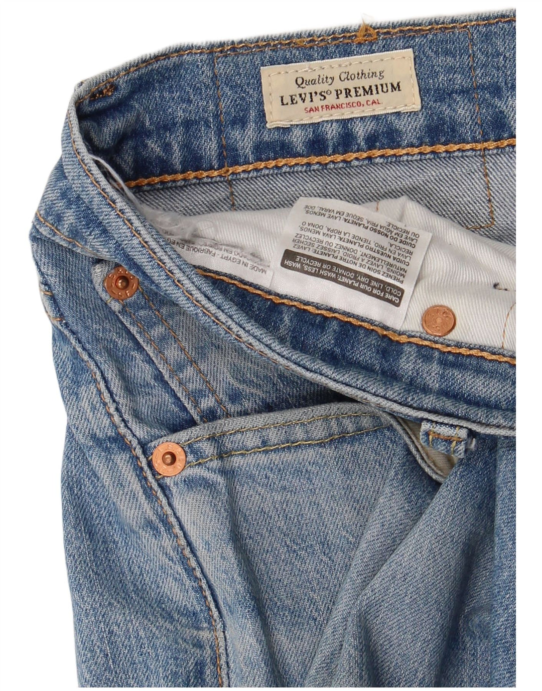 Мужские зауженные зауженные джинсы LEVI'S 512 W33 L32 синие