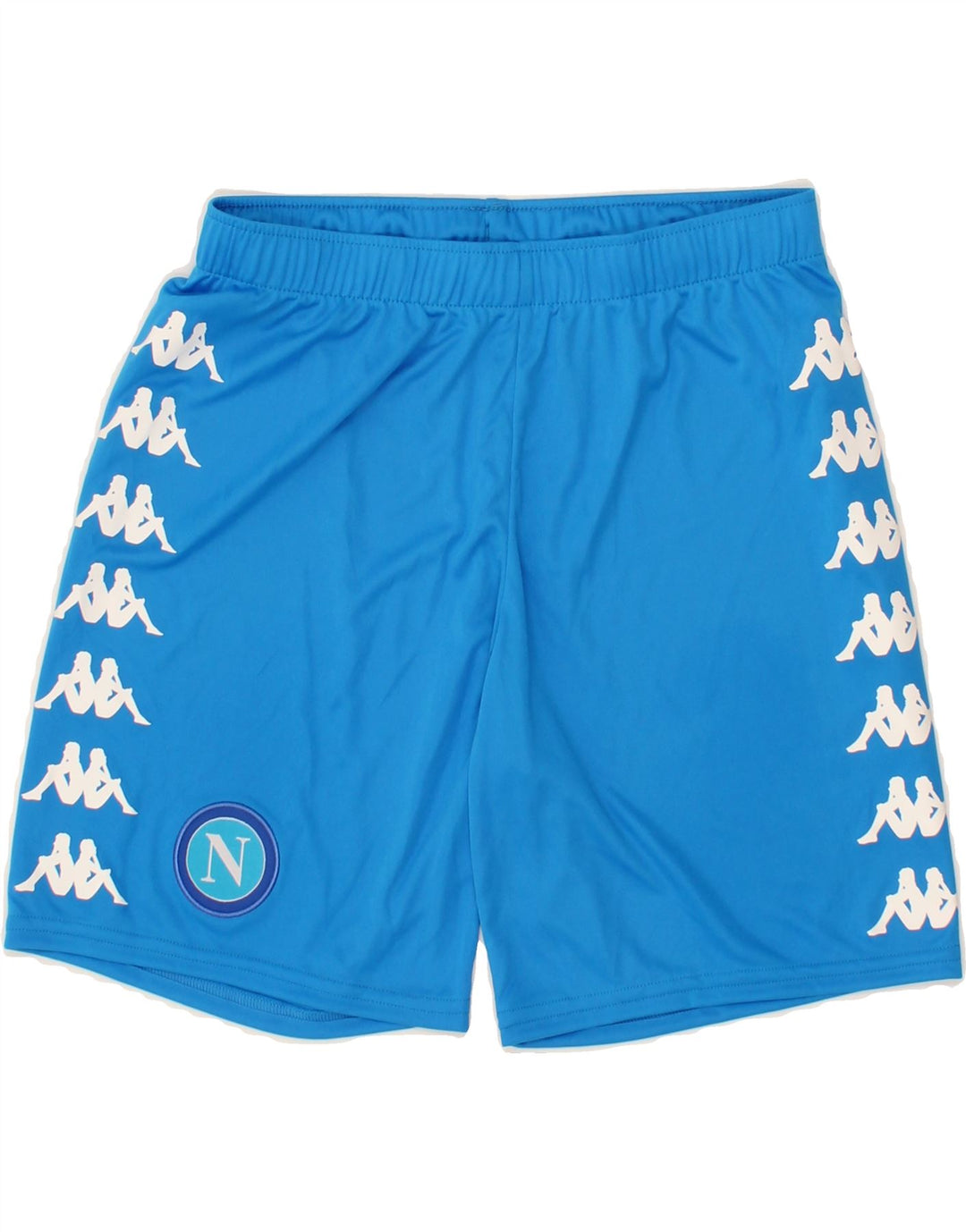 KAPPA Boys Graphic Sport Shorts 11-12 Years  Blue Polyester Vintage Kappa and Second-Hand Kappa from Messina Hembry 
