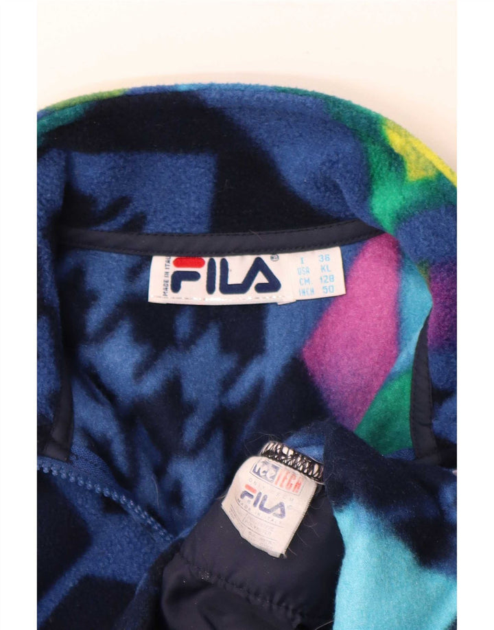 Флисовый джемпер Fila для мальчиков 7–8 лет, разноцветный пэчворк