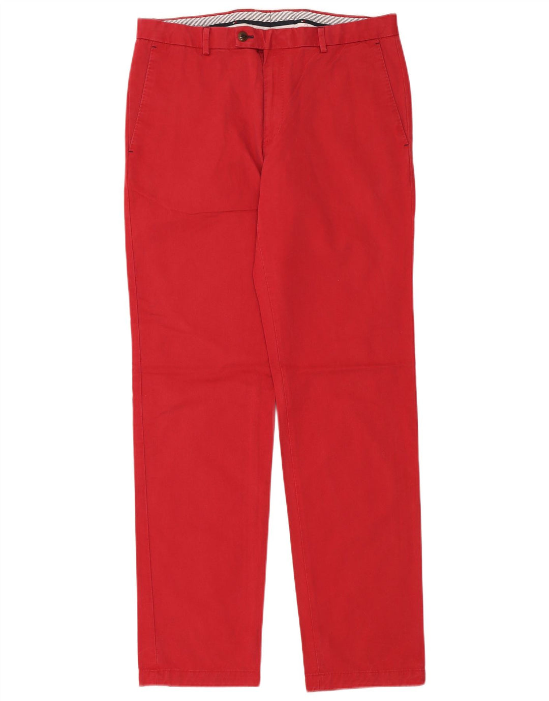 Мужские прямые брюки чинос Tommy Hilfiger W34 L34 красные хлопковые