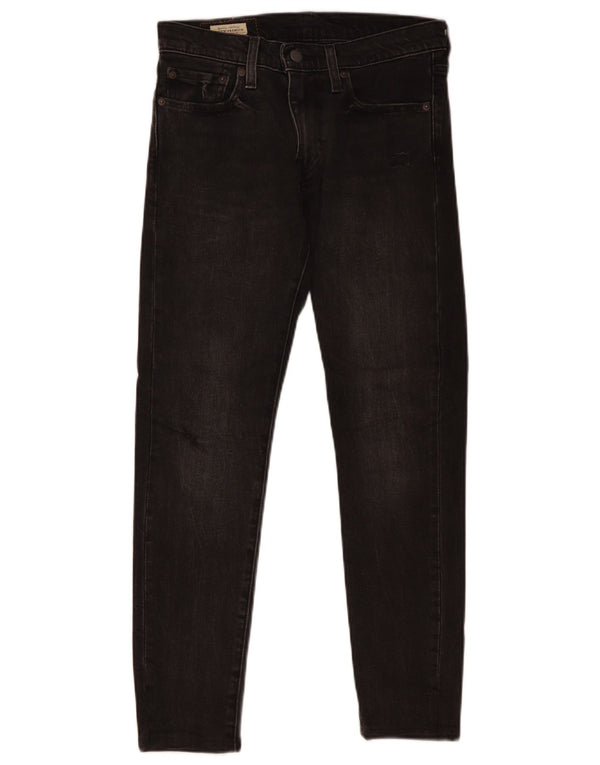 Мужские зауженные зауженные джинсы Levi's W28 L30, черный хлопок