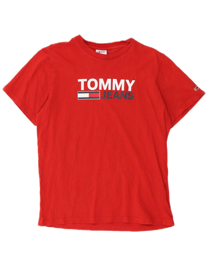 Мужская футболка с рисунком Tommy Hilfiger, маленький красный