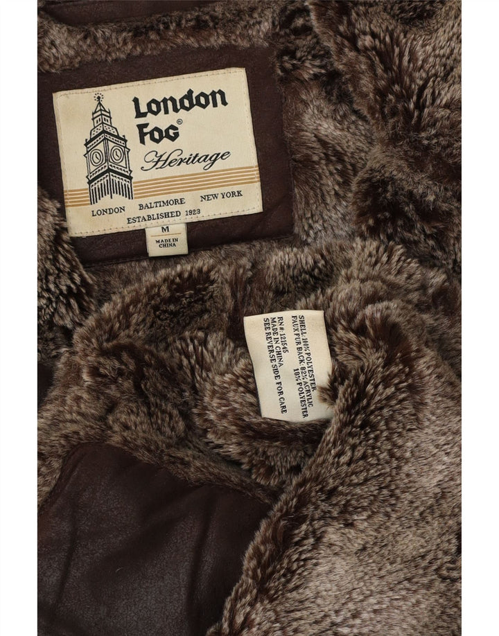 Мужская куртка шерпа London Fog Heritage UK 38, средний коричневый акрил