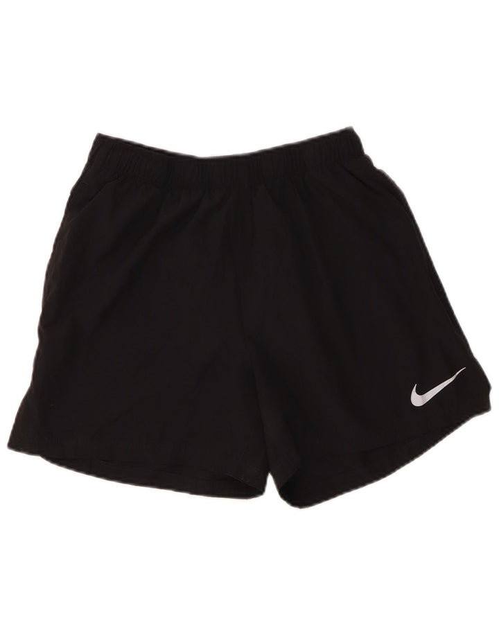 Женские спортивные шорты Nike Dri Fit, средний черный полиэстер