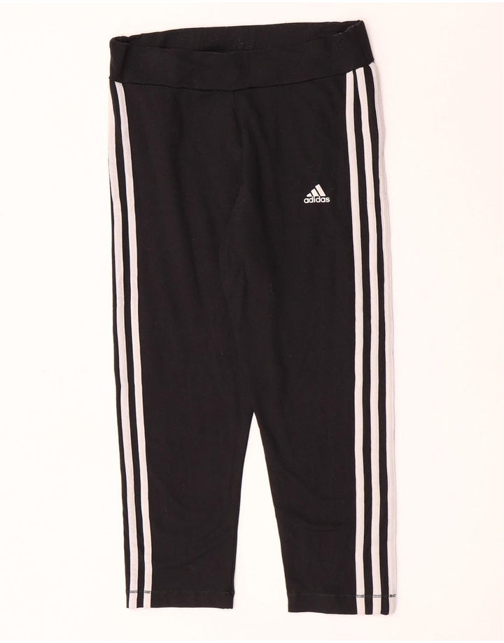 Женские леггинсы-капри Adidas Climalite UK 16, большие черные