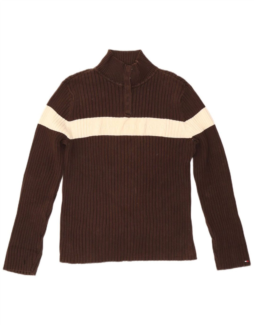 TOMMY HILFIGER Женский свитер на пуговицах UK 18 XL Коричневый