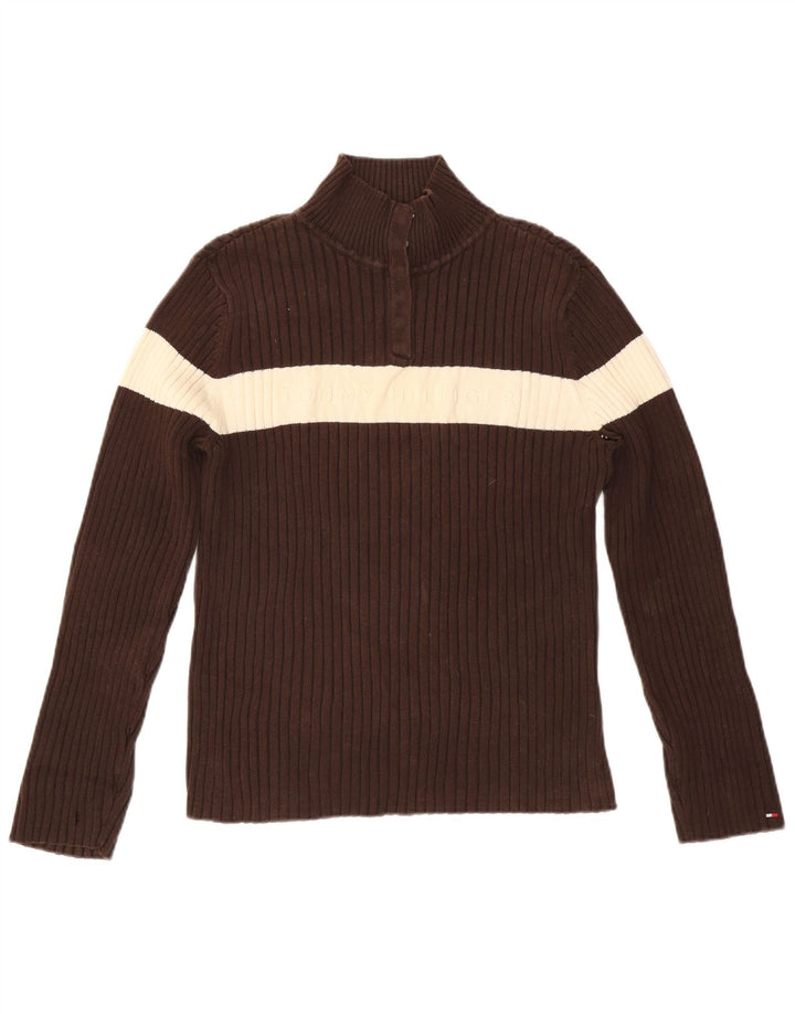 TOMMY HILFIGER Женский свитер на пуговицах UK 18 XL Коричневый