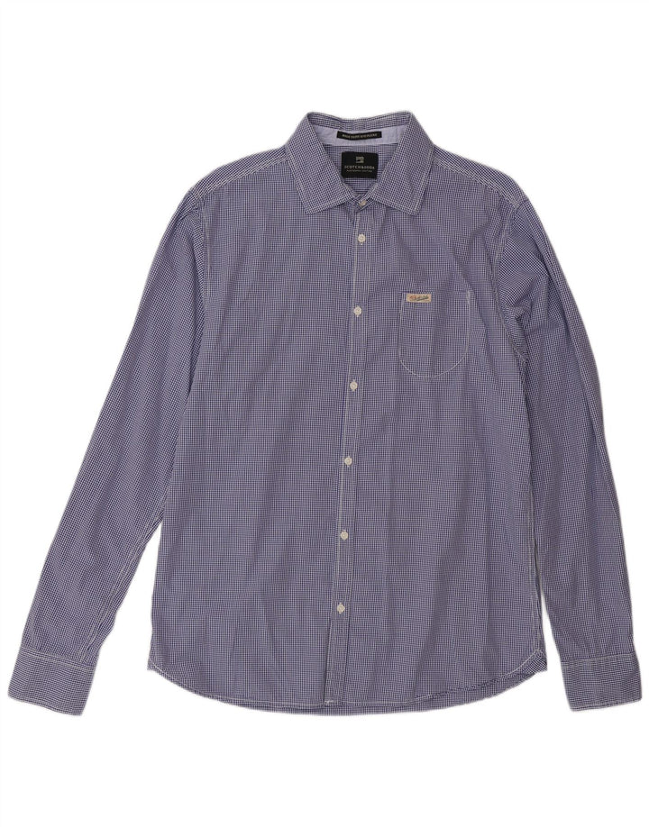 Мужская рубашка Scotch & Soda, большая синяя клетка