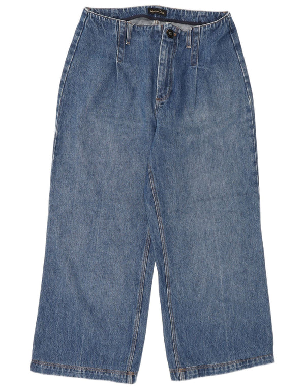 Женские широкие джинсы Massimo Dutti W30 L26 синие