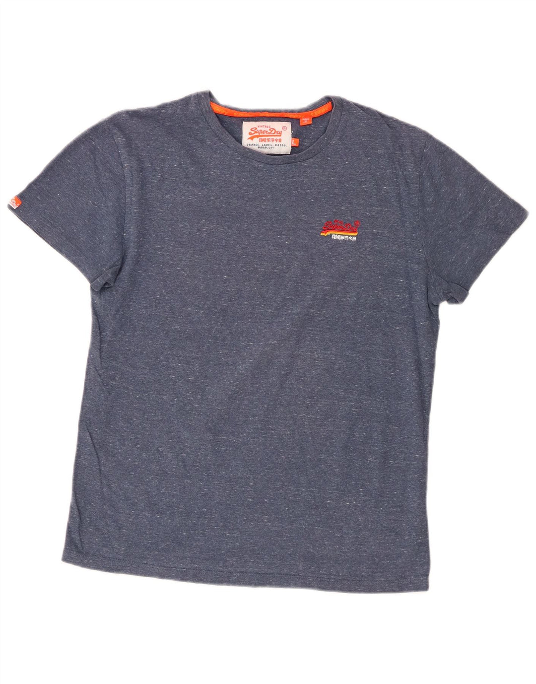 Мужская футболка Superdry, большой синий крапчатый хлопок