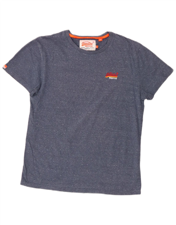 Мужская футболка Superdry, большой синий крапчатый хлопок