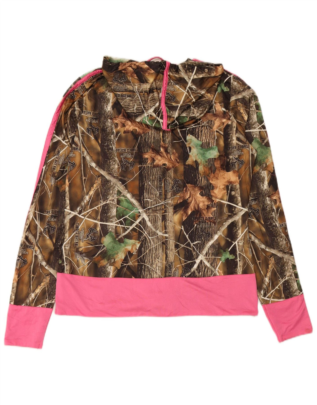 Женский свитер с капюшоном на молнии LONGLEAF CAMO UK 14, средний бежевый камуфляж