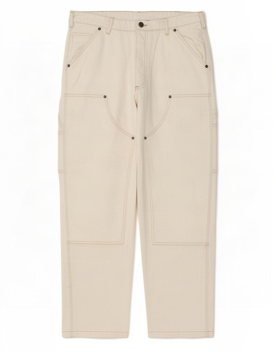 Мужские прямые джинсы карго Zara EU 42 большие W32 L30 бежевые