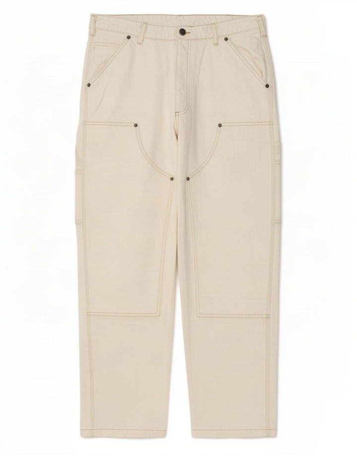 Мужские прямые джинсы карго Zara EU 42 большие W32 L30 бежевые