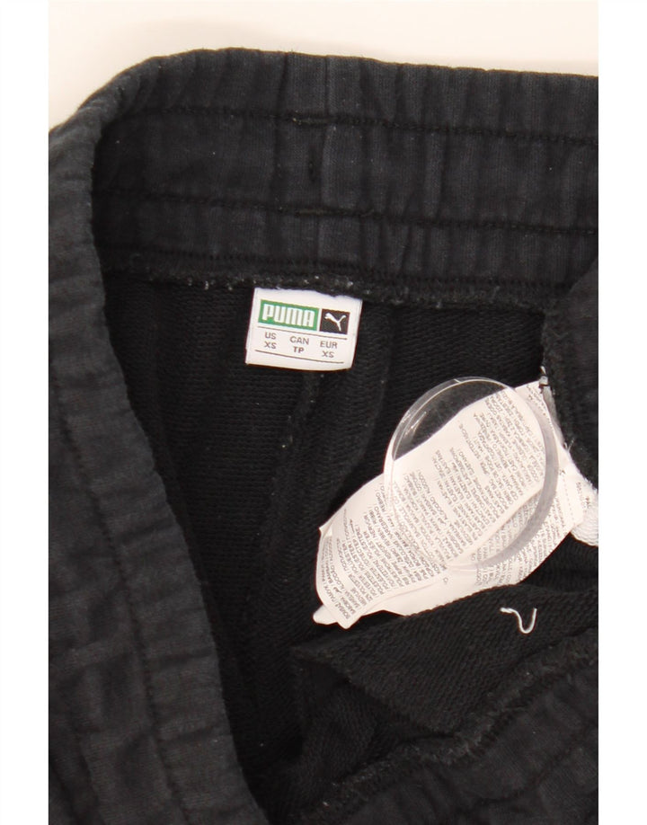 Женский спортивный костюм PUMA Брюки для бега UK 6 XS Черный Хлопок с цветными блоками