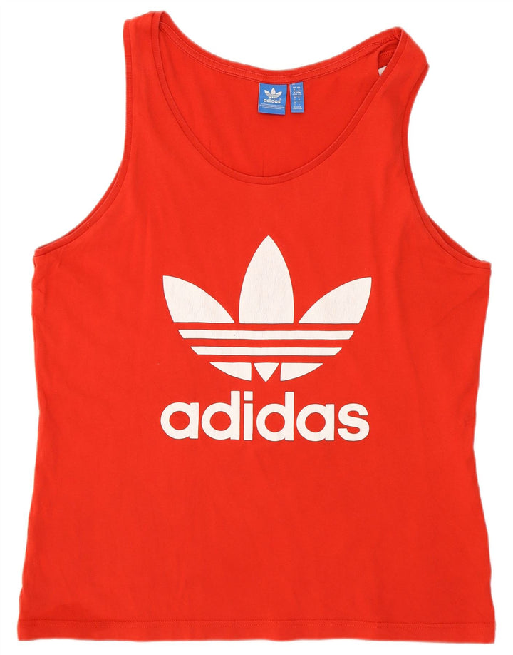 Мужской жилет Adidas с графическим рисунком, большой красный хлопок
