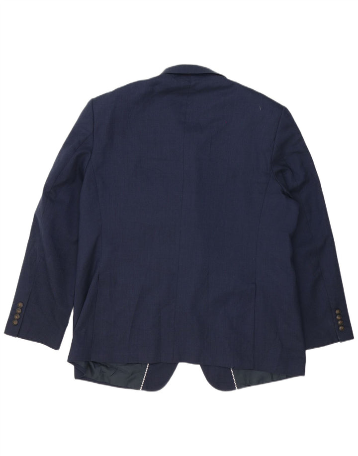 Мужской пиджак Marks & Spencer с 2 пуговицами, Великобритания 46 XL, темно-синий, полиэстер