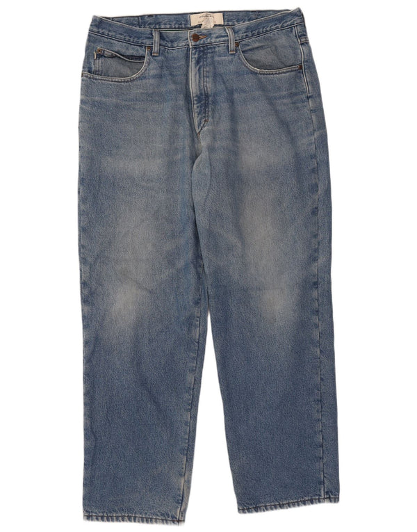 Мужские зауженные джинсы свободного кроя L.L.BEAN W37 L32, синий хлопок