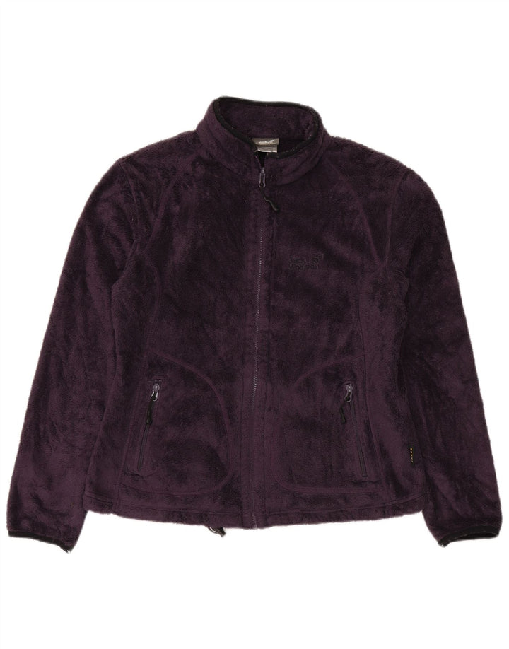 Женская флисовая куртка Jack Wolfskin UK 16, большой фиолетовый полиэстер