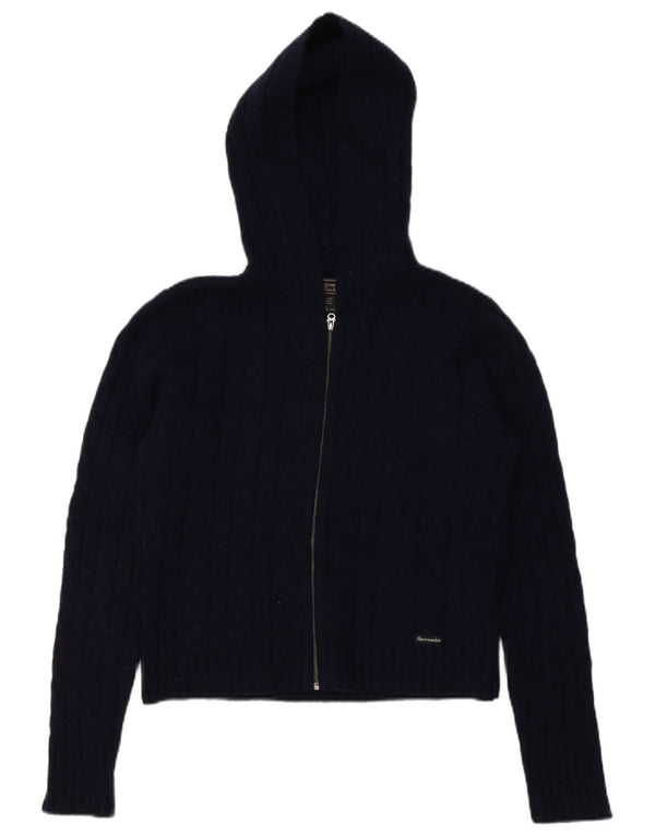 Женский кардиган с капюшоном Abercrombie & Fitch UK 16, большой темно-синий